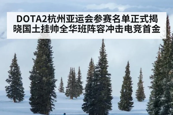 DOTA2杭州亚运会参赛名单正式揭晓国土挂帅全华班阵容冲击电竞首金